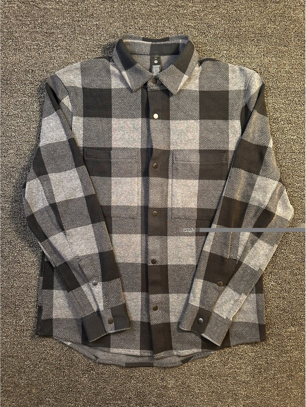 Lululemon Masons Peak Flannel Shirt Men's S Buffalo Plaid